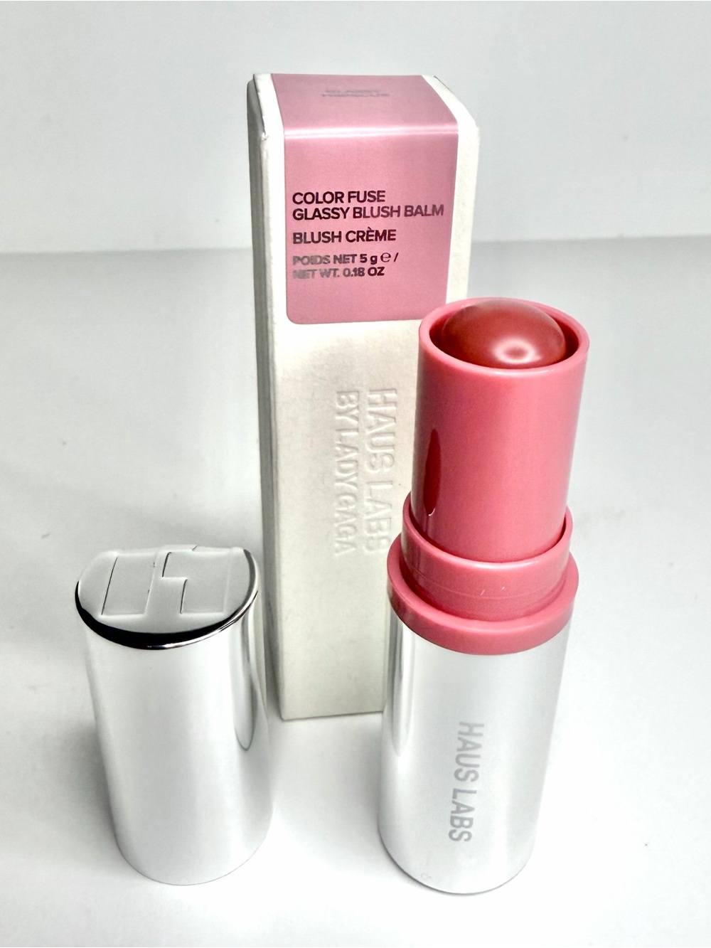 Haus Labs Color Fuse Glassy Blush Balm Stick GLASSY HIBISCUS